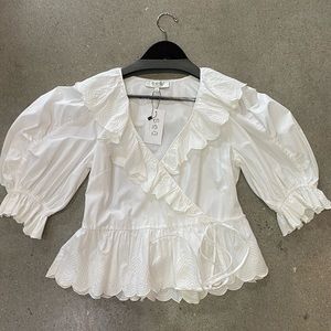 NWT SEA NY heidi puff sleeve top mult sizes